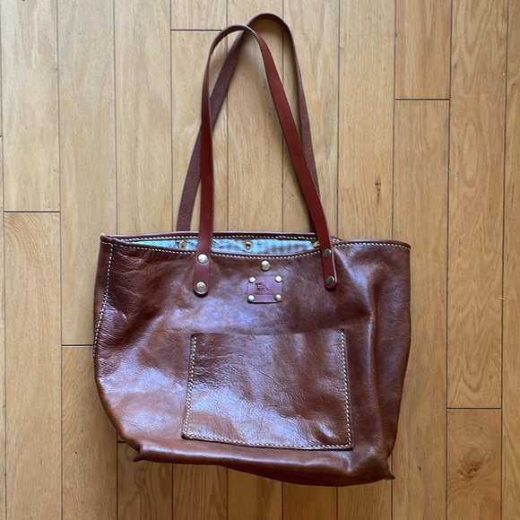 Hand crafted large leather tote - Picture 1 of 10